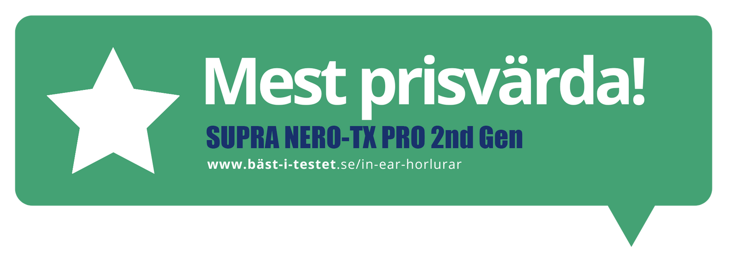 Bäst i testet ger SUPRA NERO-TX PRO 2nd Generation utmärkelsen "Mest prisvärda"
