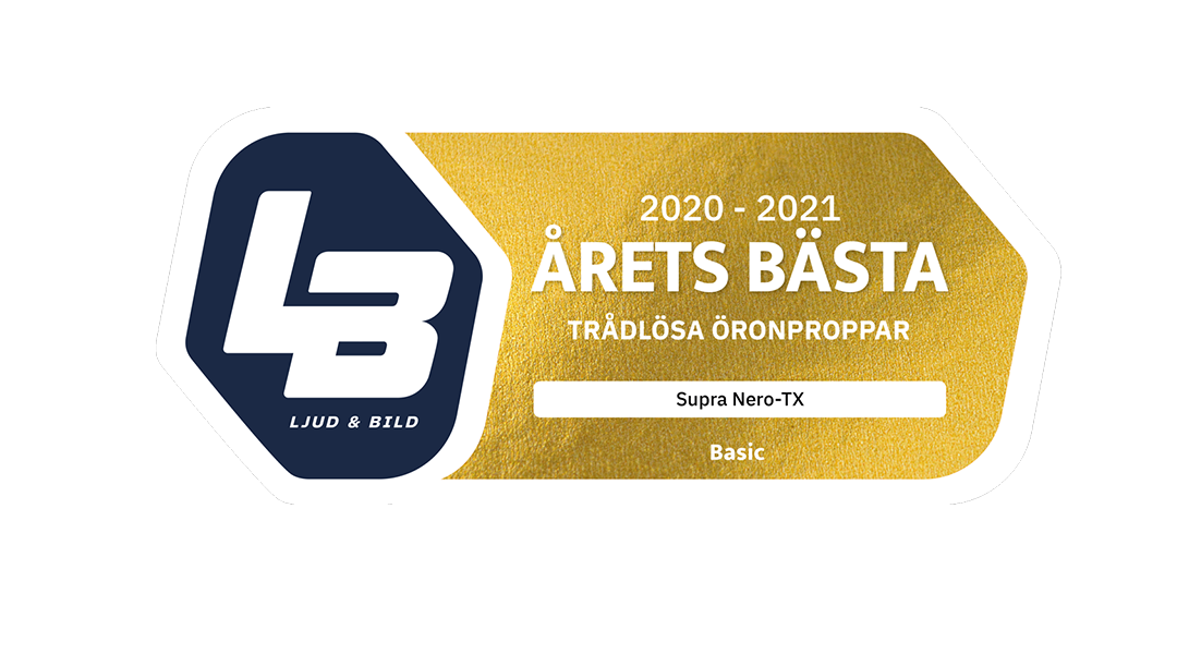 SUPRA NERO-TX utsedd till "Årets bästa" hörlur