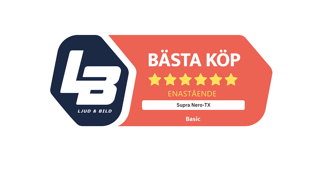 SUPRA NERO-TX utsedda till "Bästa Köp" av Ljud & Bild
