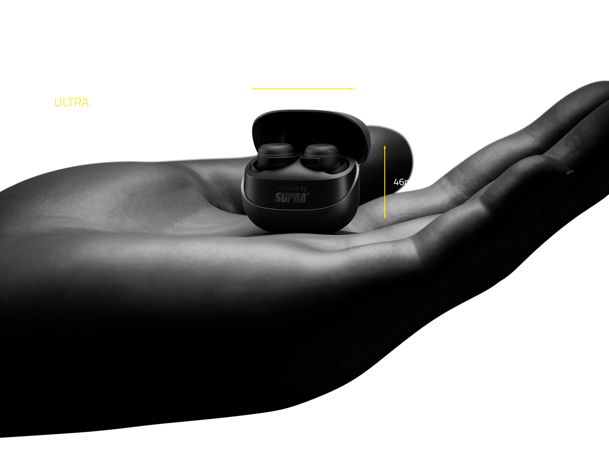 SUPRA ZERO-TX2 små trådlösa hörlurar - en av världens minsta