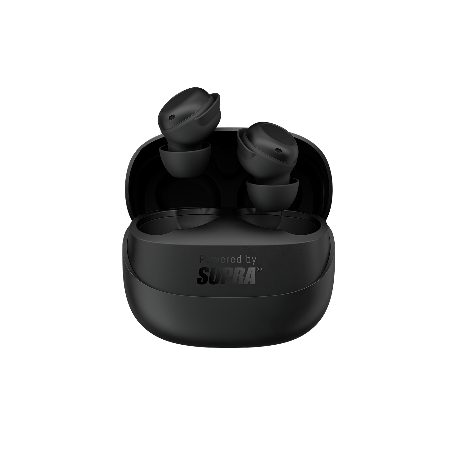 SUPRA ZERO-TX2 Mini trådlösa hörlurar i svart i laddningsfodral