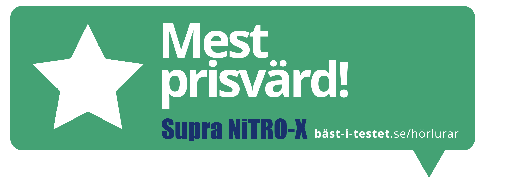 Bäst i testet testar SUPRA NiTRO-X och ger den utmärkelsen "Mest prisvärd"