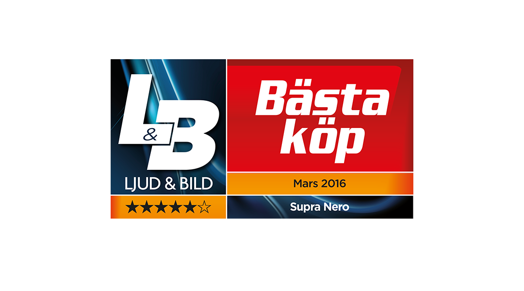 Ljud & Bild tilldelar SUPRA NERO "Bästa köp"