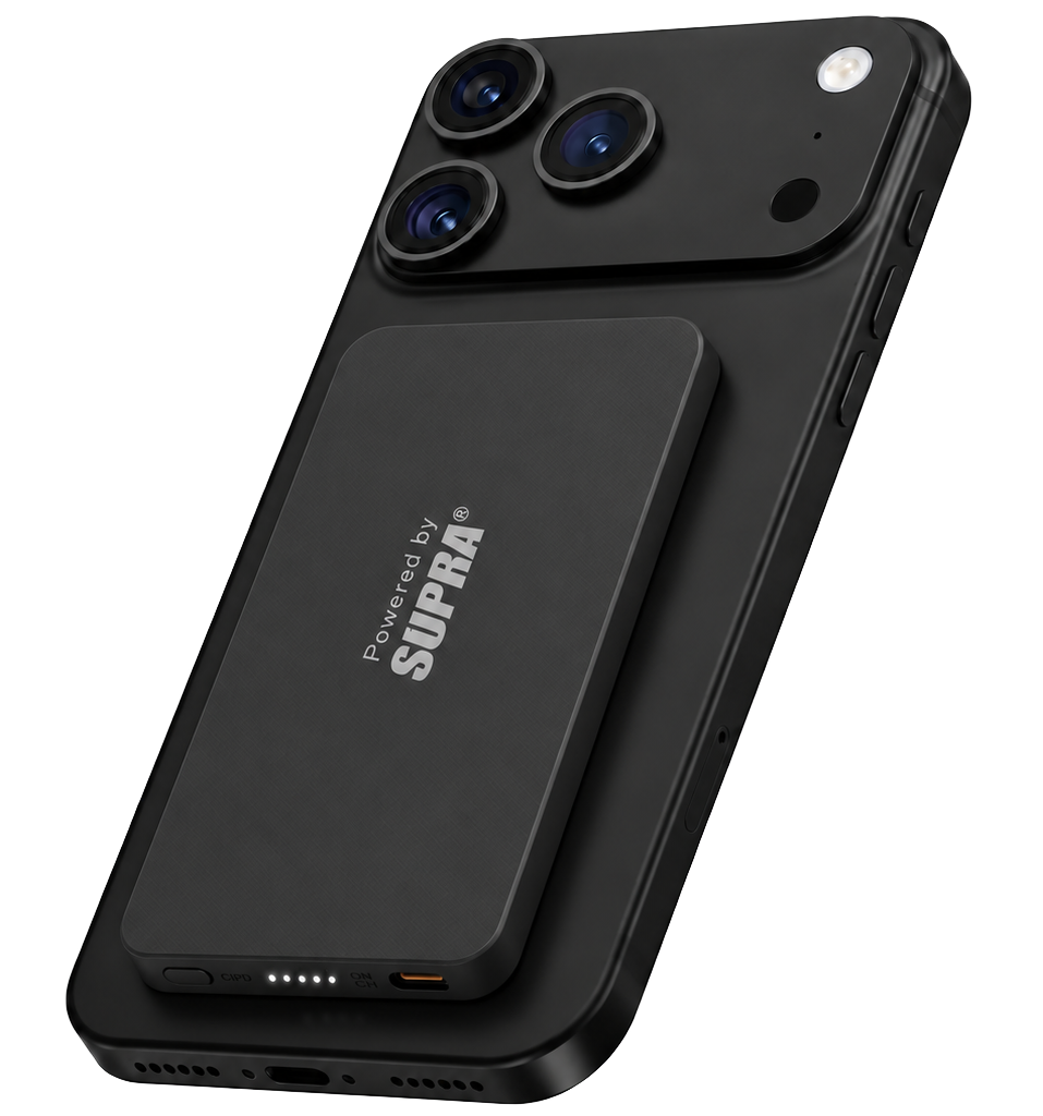 SUPRA PowerSlim™ Magnetic Wireless Powerbank 15W