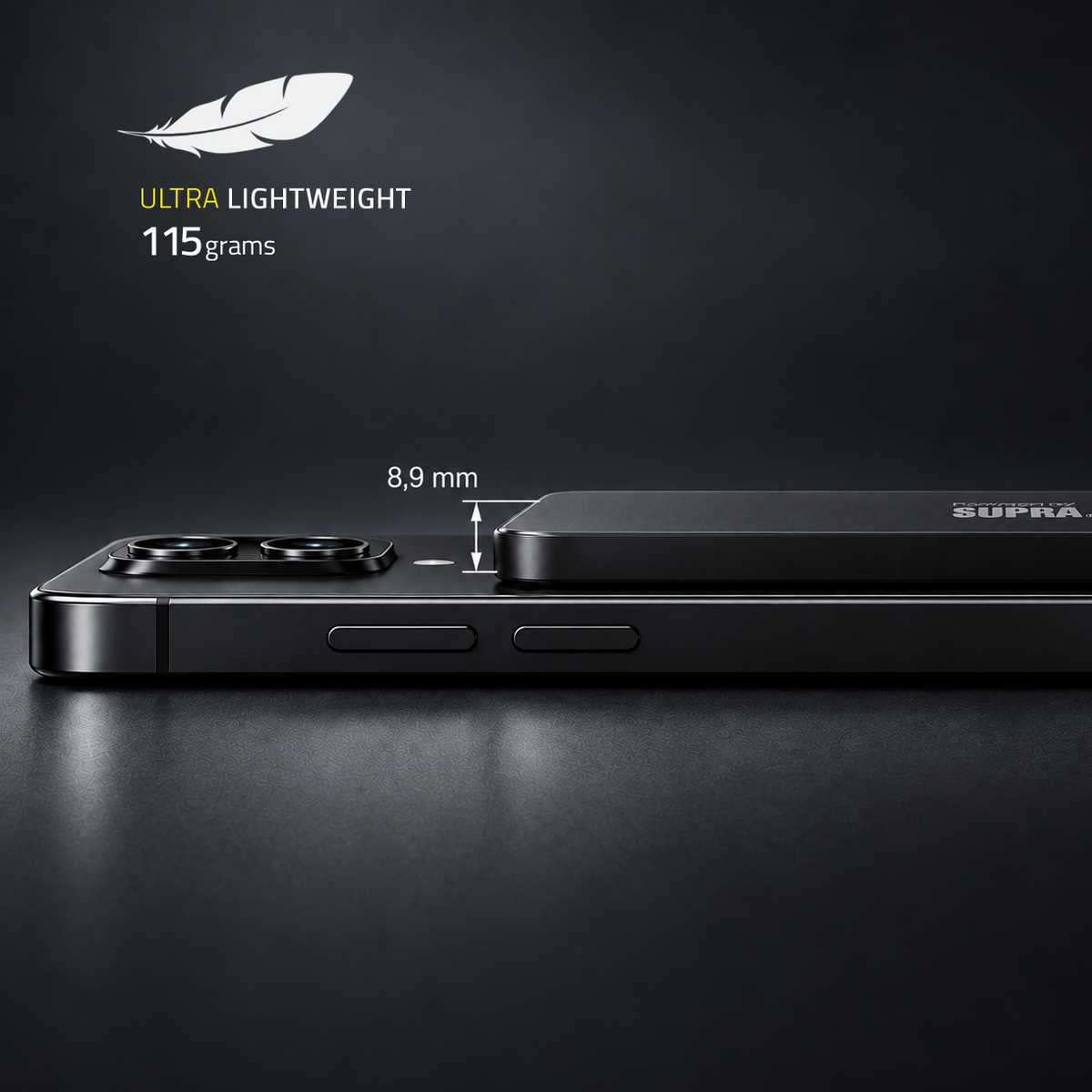 SUPRA PowerSlim™ Magnetic Wireless Powerbank 15W