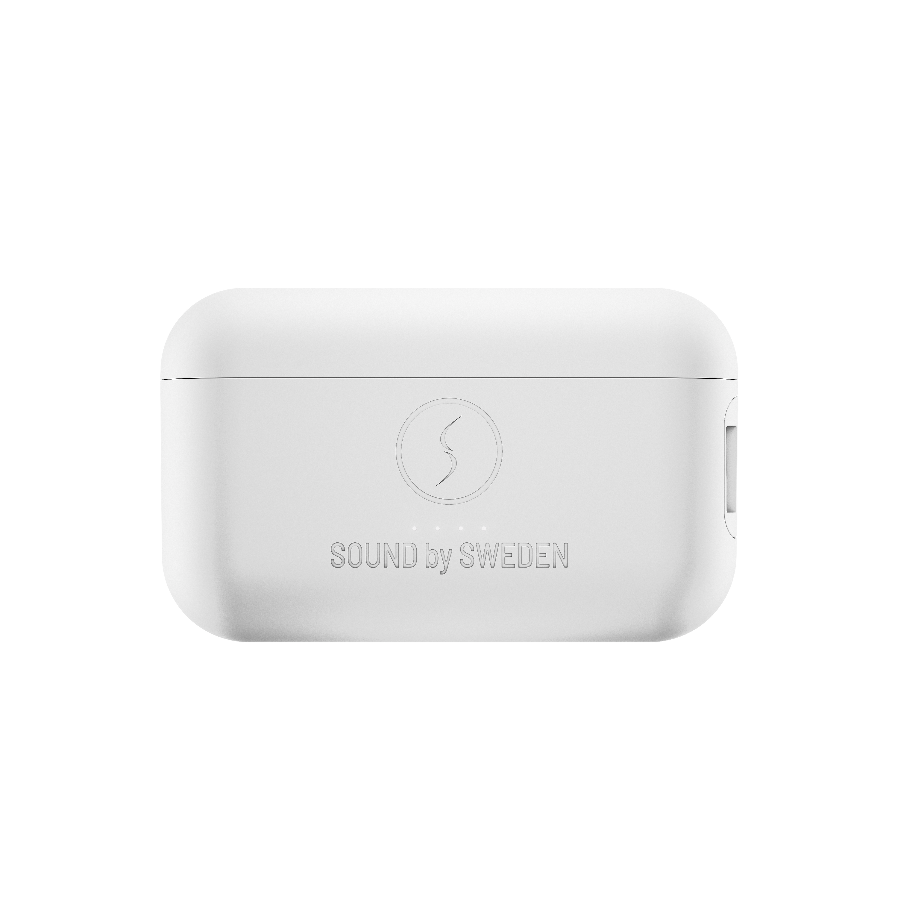 Vitt laddningscase till hörlursmodellen NERO-TX PRO 2nd Generation