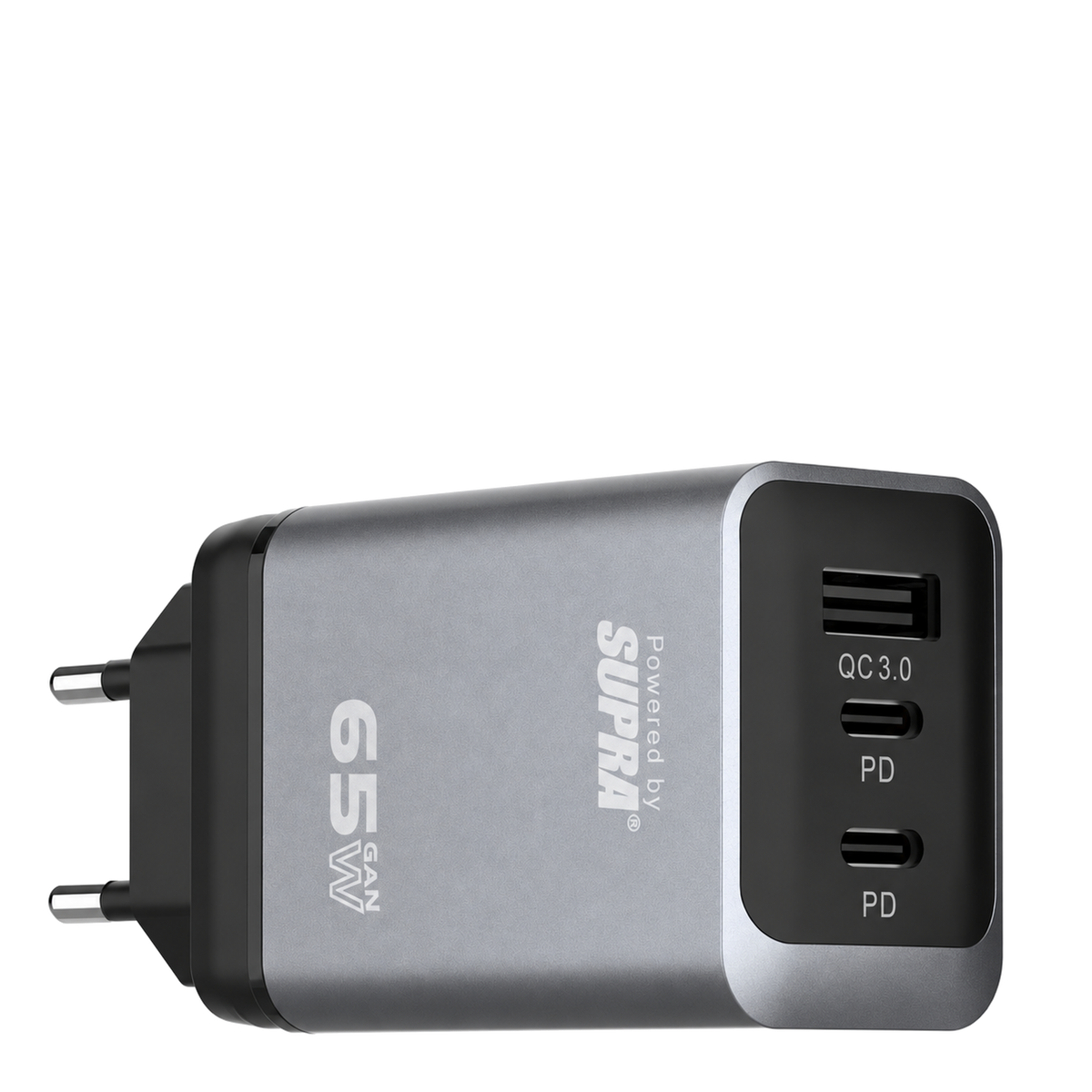 SUPRA PowerPilot™ 3-Port GaN Fast Charger 65W